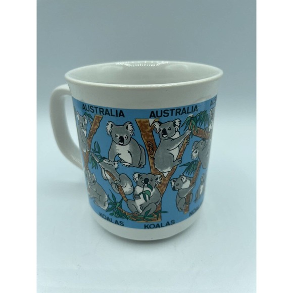 Australia Koala Eucalyptus Coffee Tea Or Cocoa Mug Vintage Taiwan Animal Bear - Picture 2 of 7